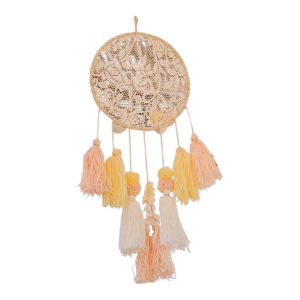 LOUISE MISHA - DREAM CATCHER - CREAM/WHITE/PINK/YELLOW - ONE SIZE - NWT